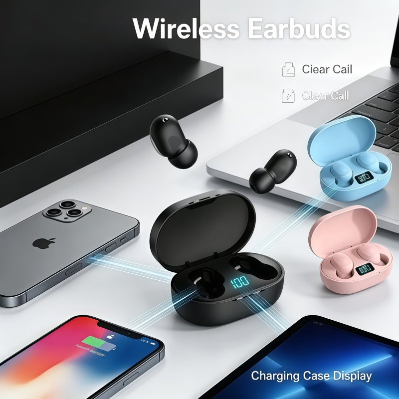 Bluetooth Headset On Ear - Nuevos Auriculares Bluetooth TWS E6S 2026,