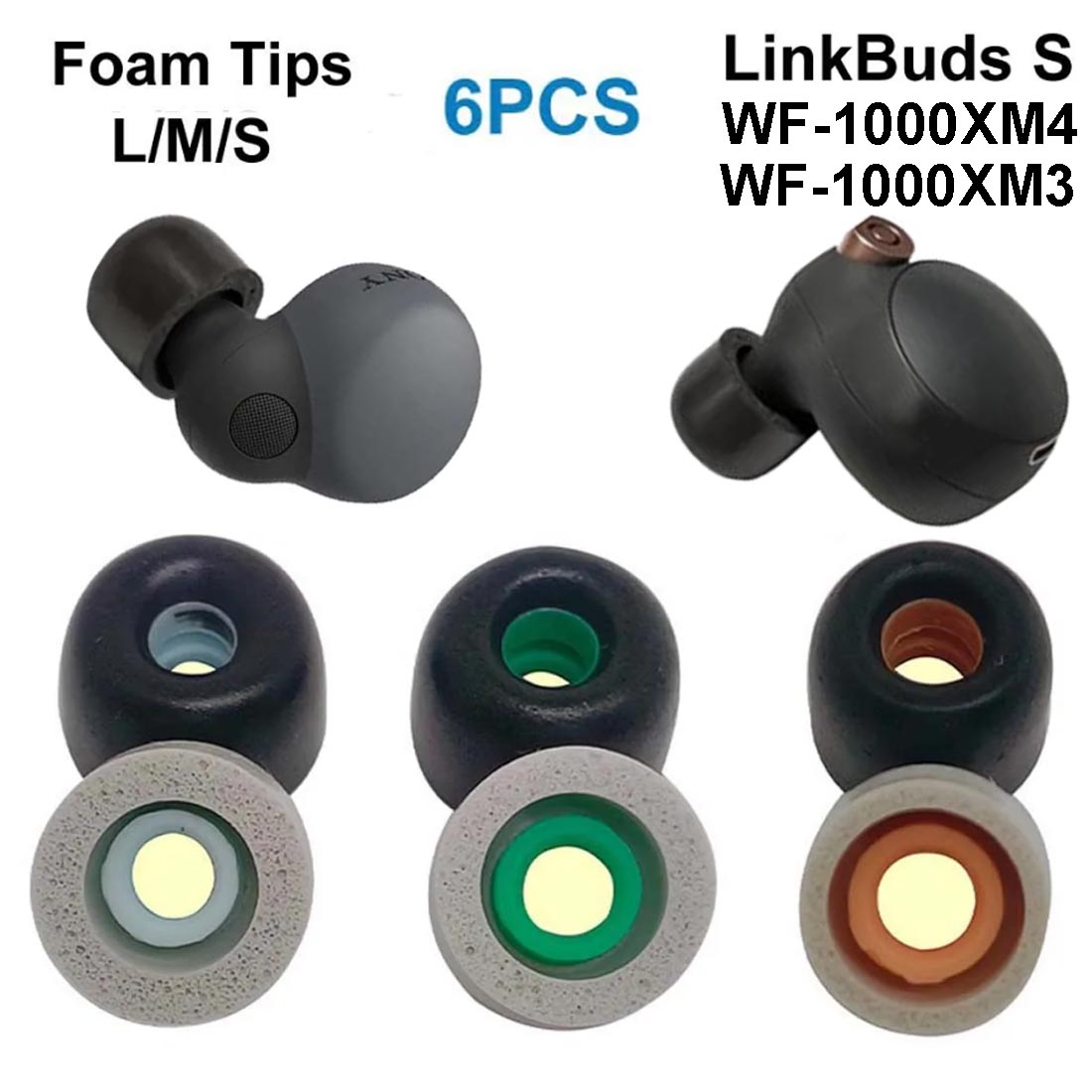 Earphone Foam Tip - Almohadillas para los oídos de espuma