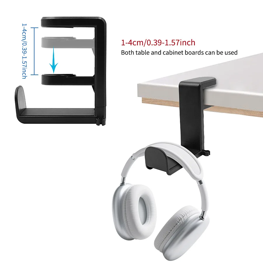 Headphone Stand Desk - 360 ° Soporte giratorio para auriculares,