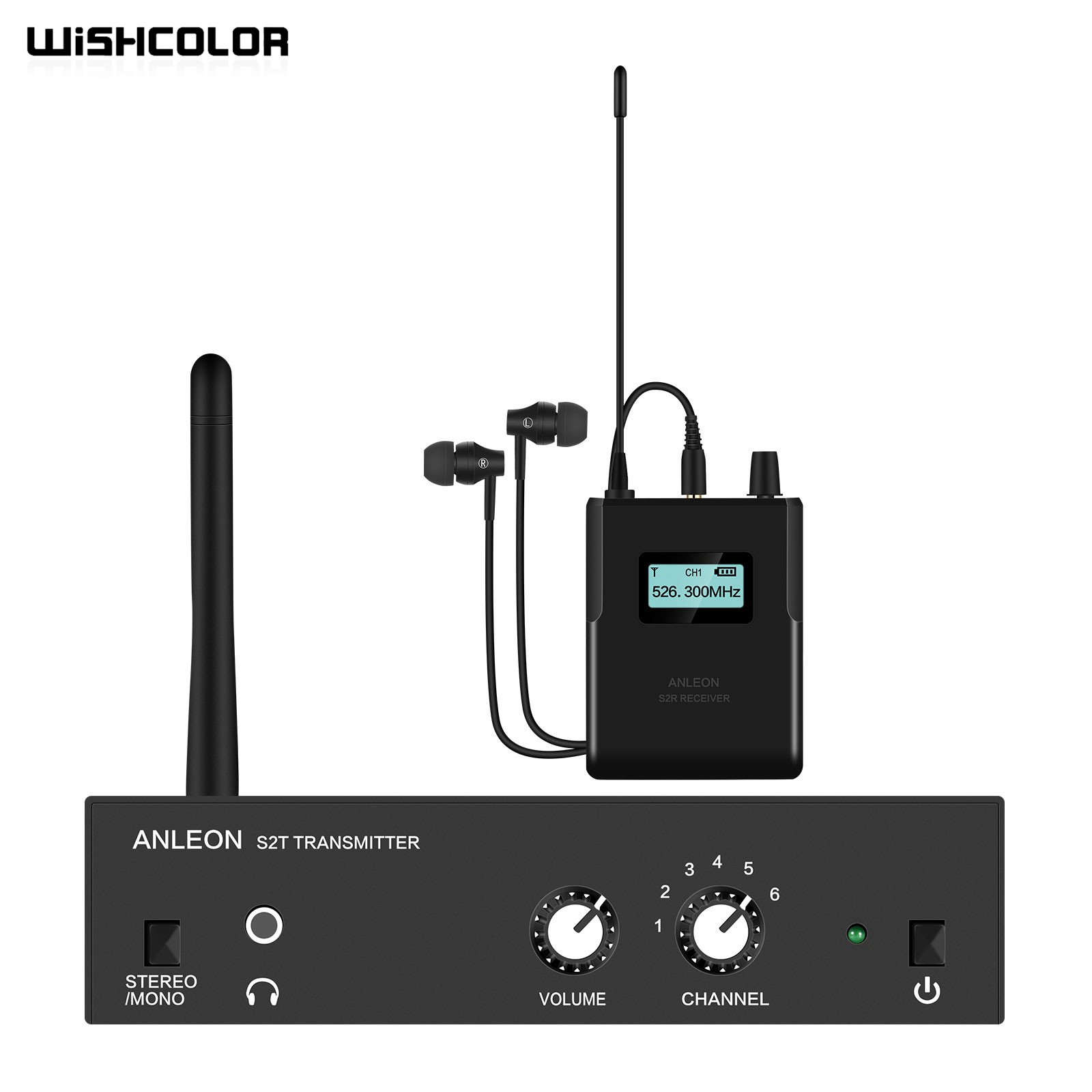 In Ear Monitor Iem - Wishcolor ANLEON S2 526-535MHz Sistema de
