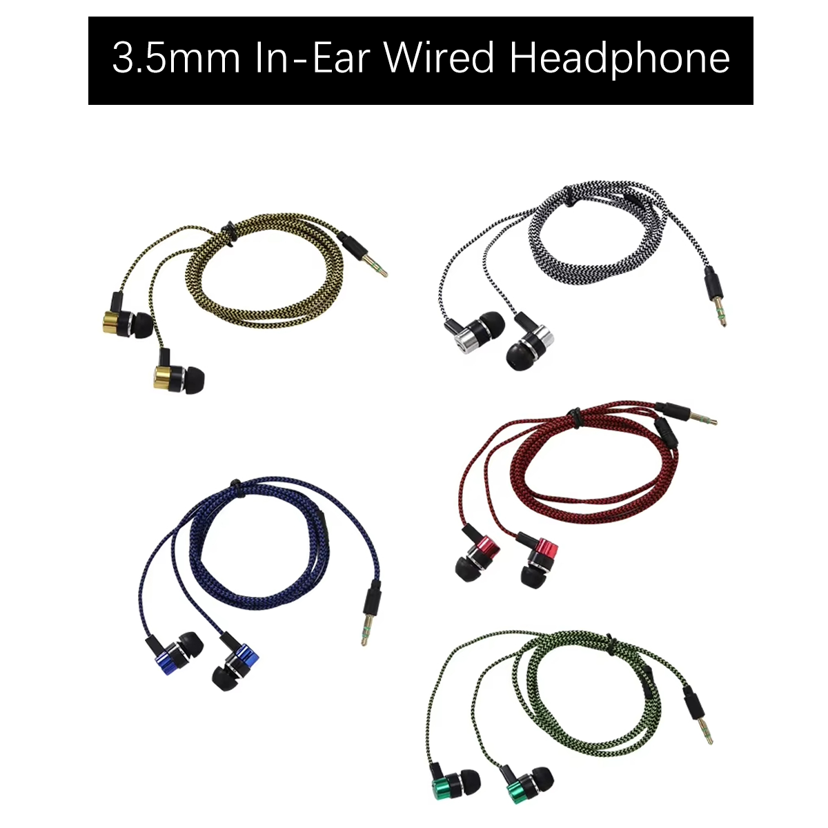 Audiophile Headphone Wired - Auriculares internos con cable Miwayer de