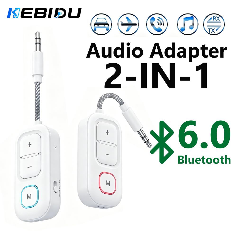 Bluetooth Adapter Receiver - KEBIDU-transmisor y receptor de Audio Bluetooth