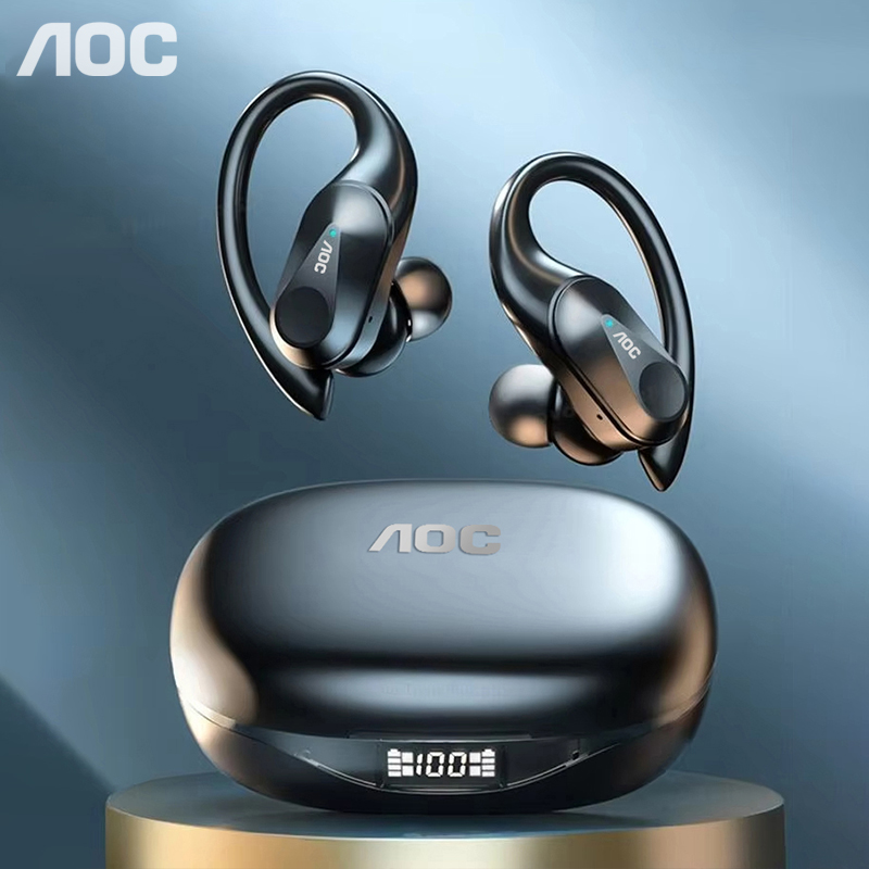 Bluetooth Headset On Ear - Choice AOC Auriculares deportivos inalámbricos Bluetooth