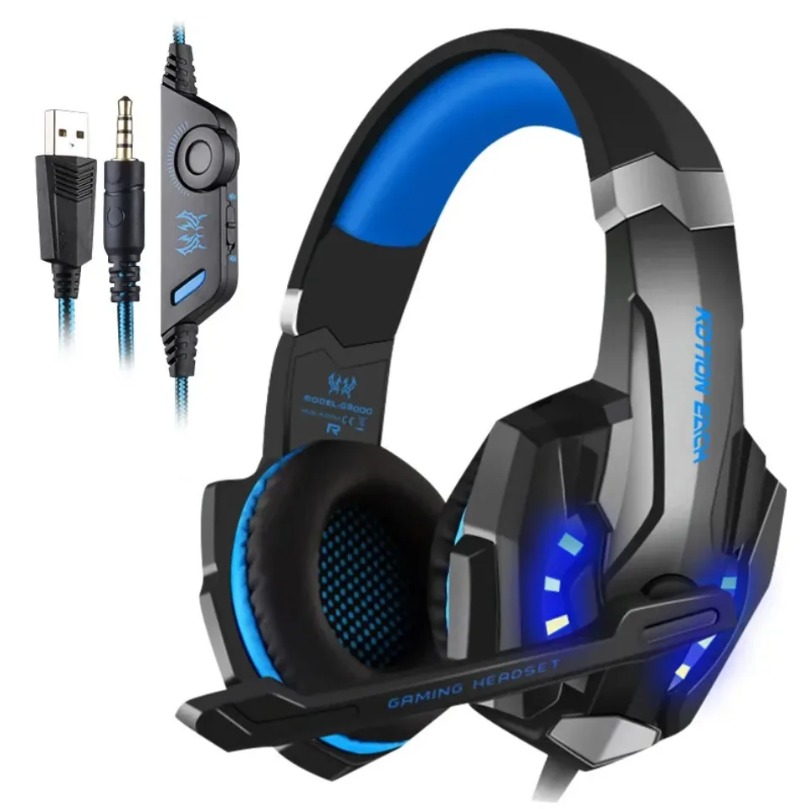 Wired Earphone Mic - Auriculares para videojuegos, auriculares estéreo con