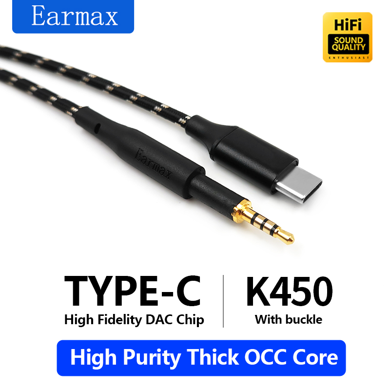 Usb C Earphone - Para AKG Q460 K480 K450 K452