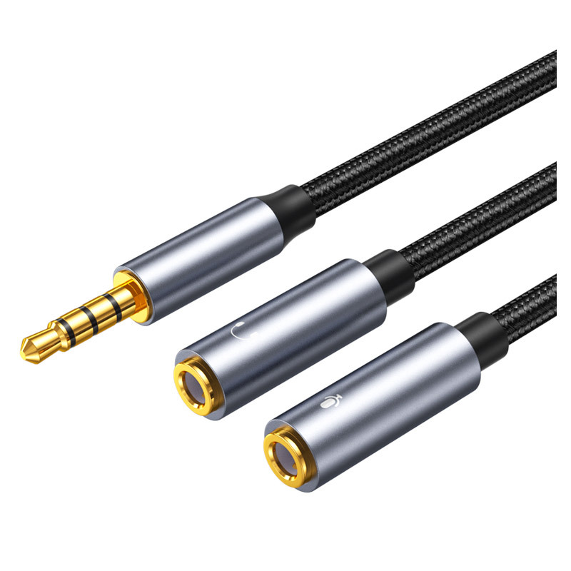 Earphone Splitter Jack - Cable de Audio auxiliar Jack de