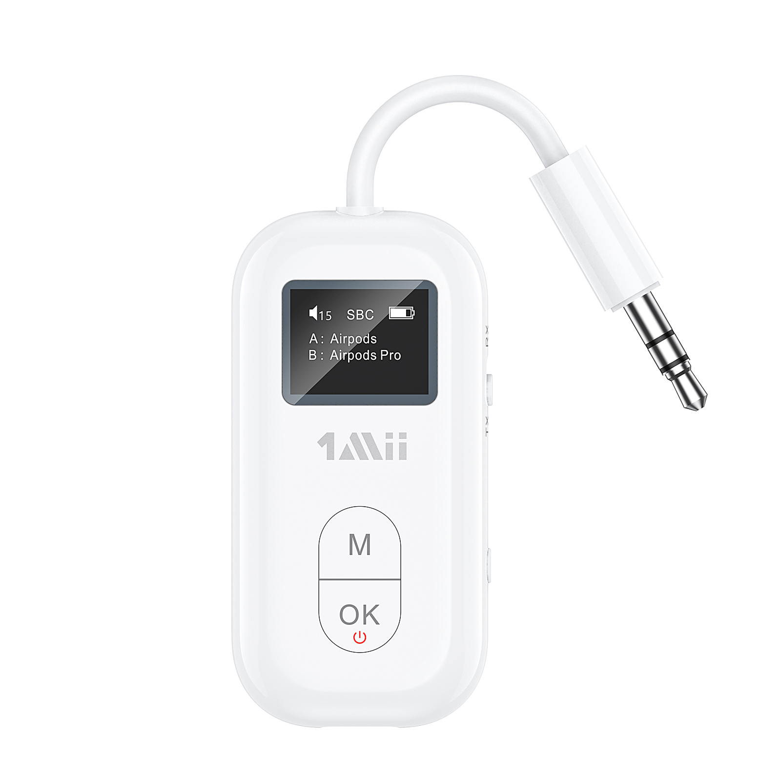 Bluetooth Adapter Receiver - Adaptador Bluetooth 1Mii Airplane de 3.5mm