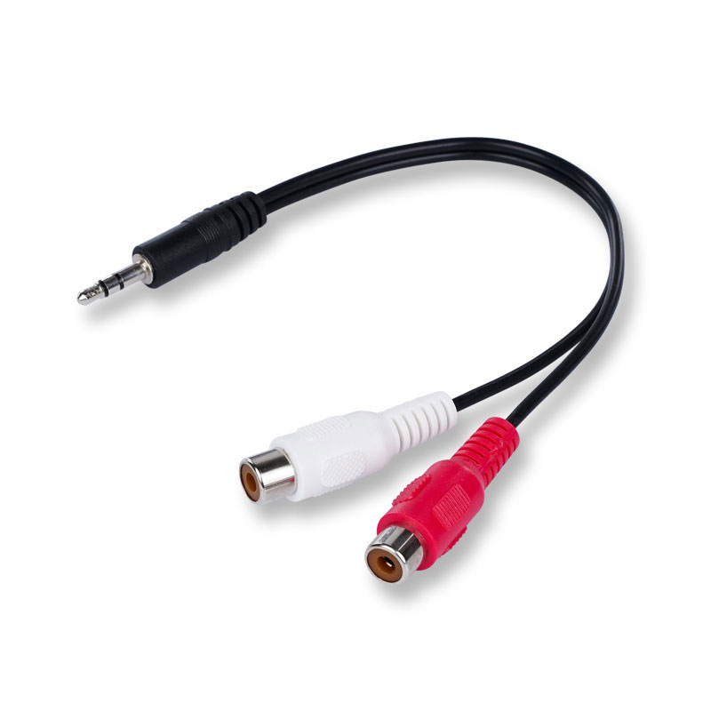 Earphone Splitter Jack - Cable convertidor 3,5 Jack macho a