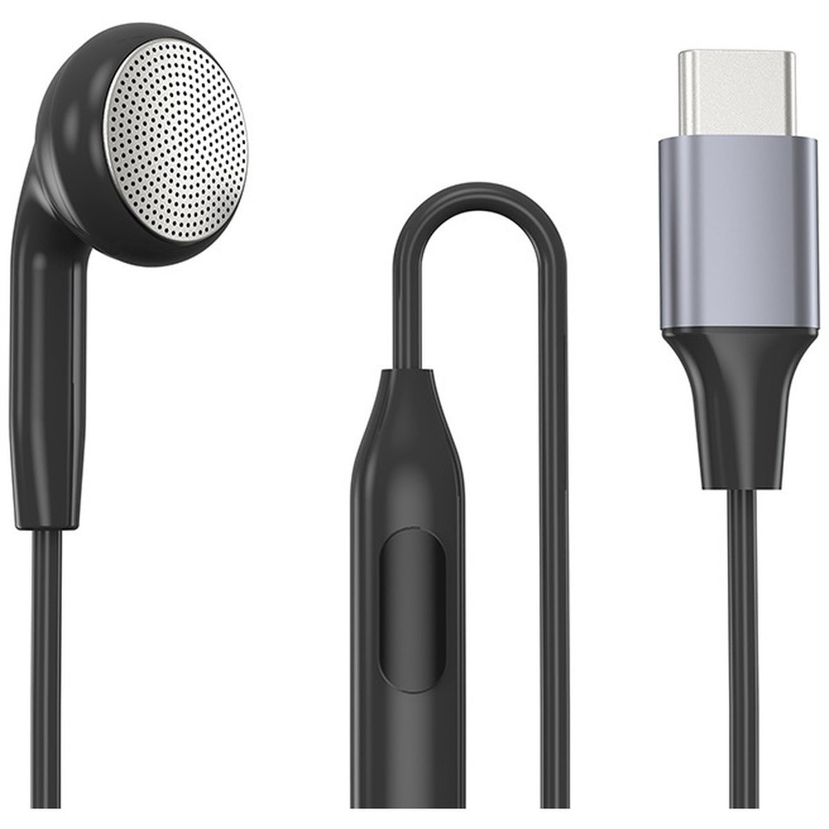 Wired Earphone Mic - Auricular Mono con Cable Tipo C