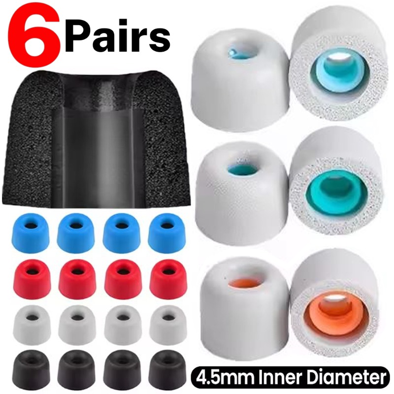 6/1 pares de auriculares de es - Earphone Foam Tip reseña y precio