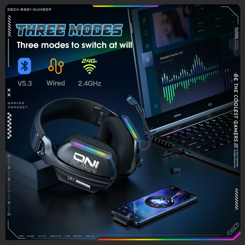 ONIKUMA GT808 Auriculares inal - Gaming Headset Rgb reseña y precio