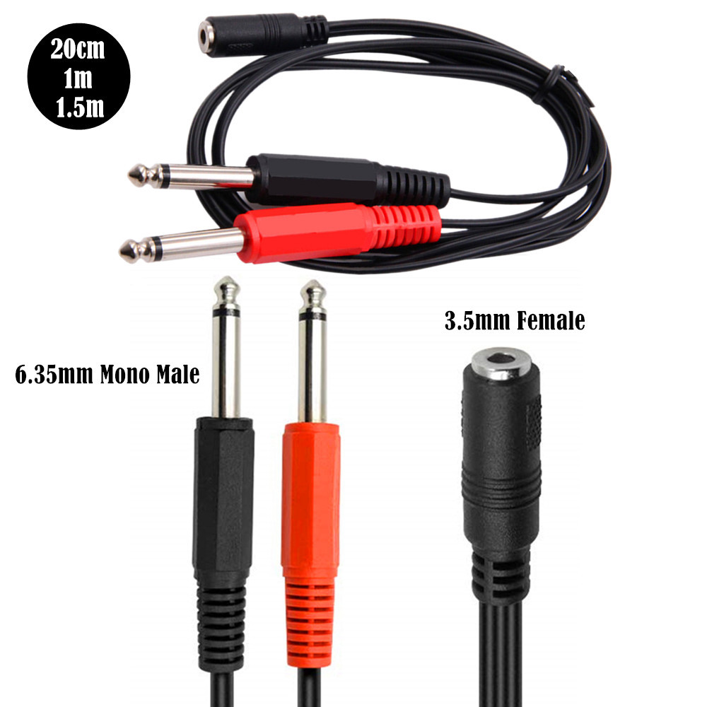 Cable adaptador macho de 6,35  - Audio Splitter Y reseña y precio