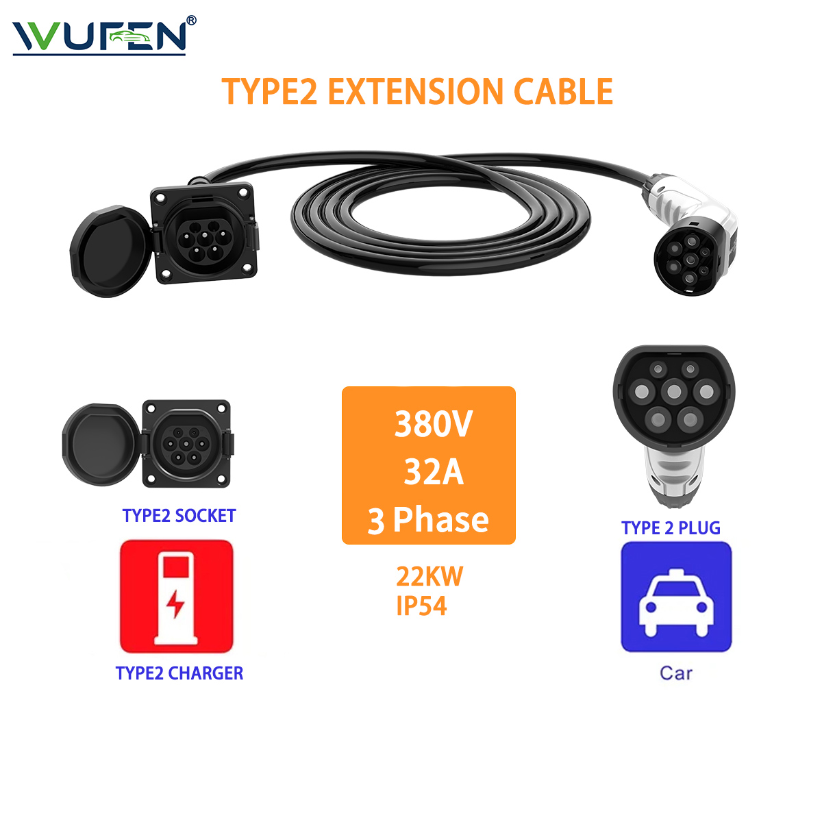 Cable de extensión WUFEN tipo  - Cable Extension 3.5 reseña y precio
