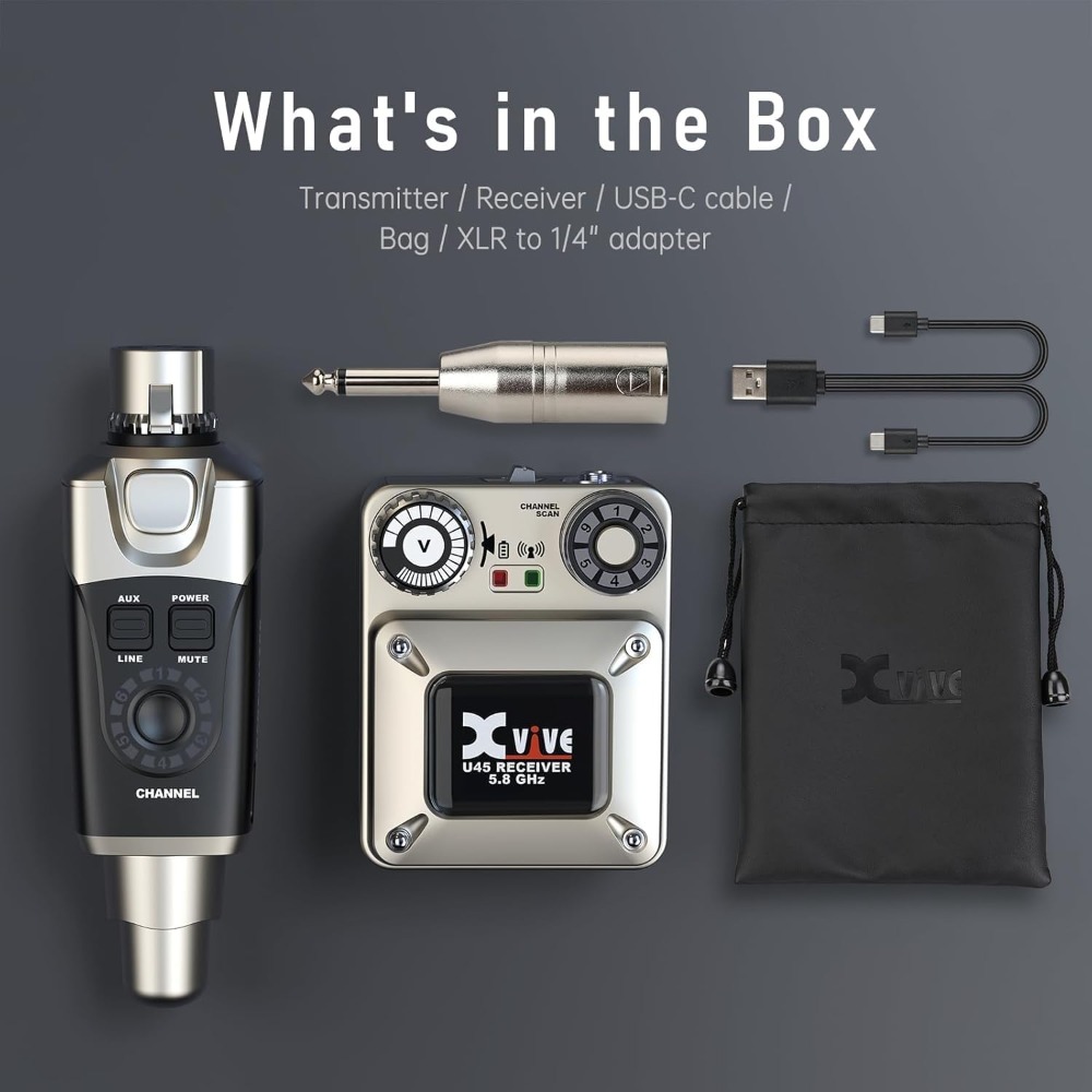Xvive U45 Sistema de monitoriz - In Ear Monitor Iem reseña y precio