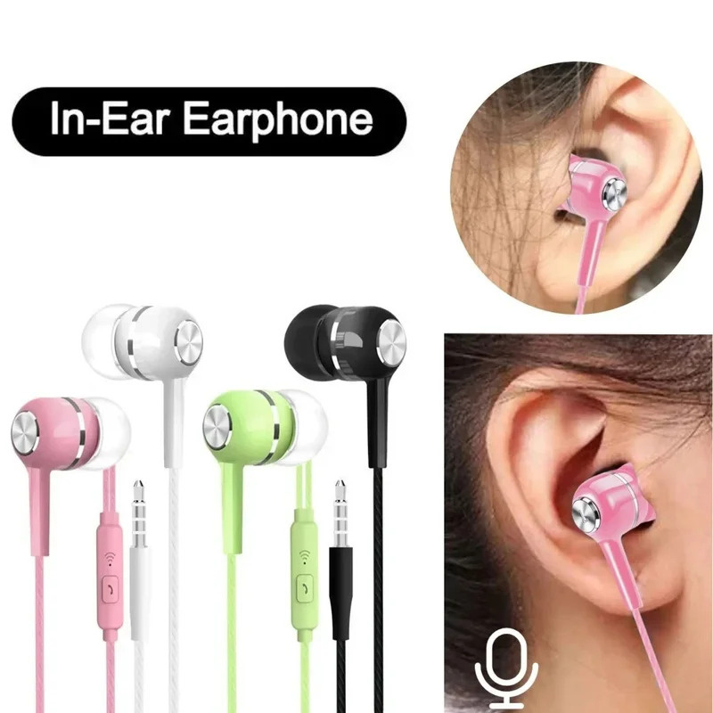 1/2/3/4 Uds. Auriculares con c - Wired Earphone Mic reseña y precio
