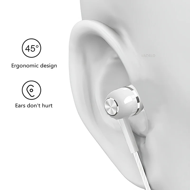 1/2/3/4 Uds. Auriculares con c - Wired Earphone Mic reseña y precio