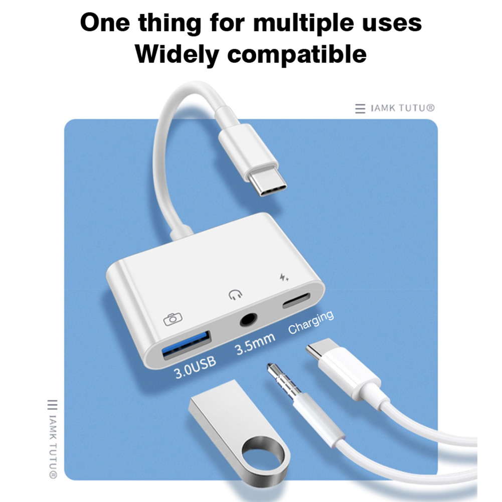 Adaptador de Audio 3 en 1 Tipo - Earphone Splitter Jack reseña y precio