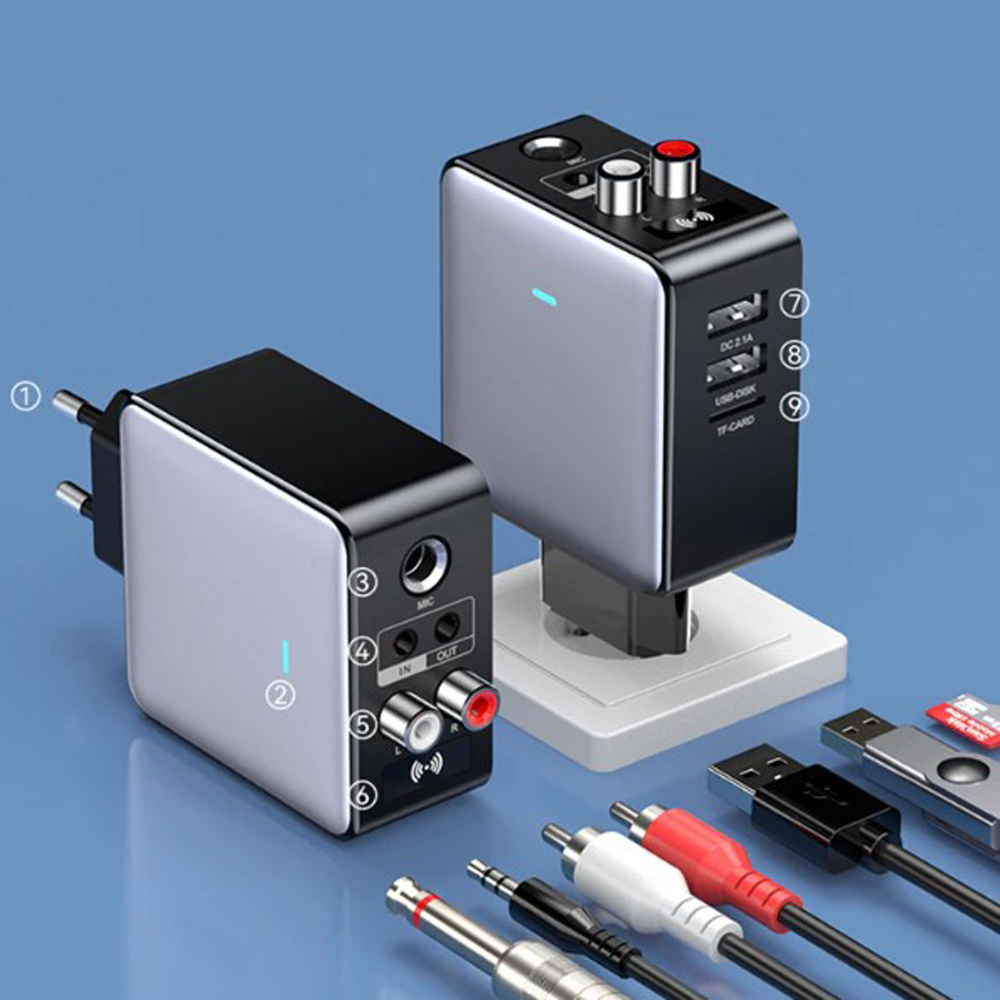 QC 2,0 H6 UE EE. UU. cargador  - Bluetooth Adapter Receiver reseña y precio