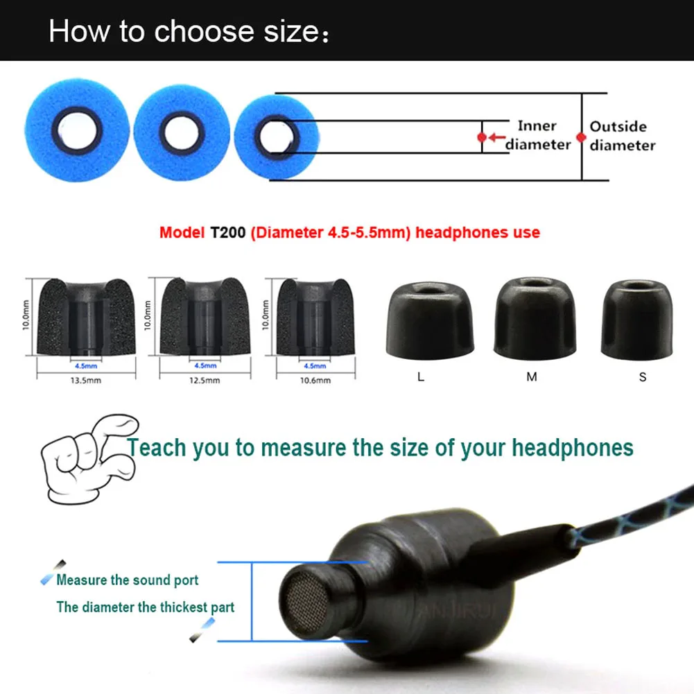 12 pares de almohadillas de es - Earphone Foam Tip reseña y precio