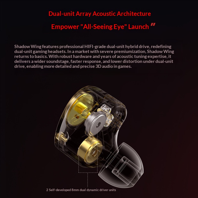 Auriculares KZ Shadow Wing con - Wired Earphone Mic reseña y precio