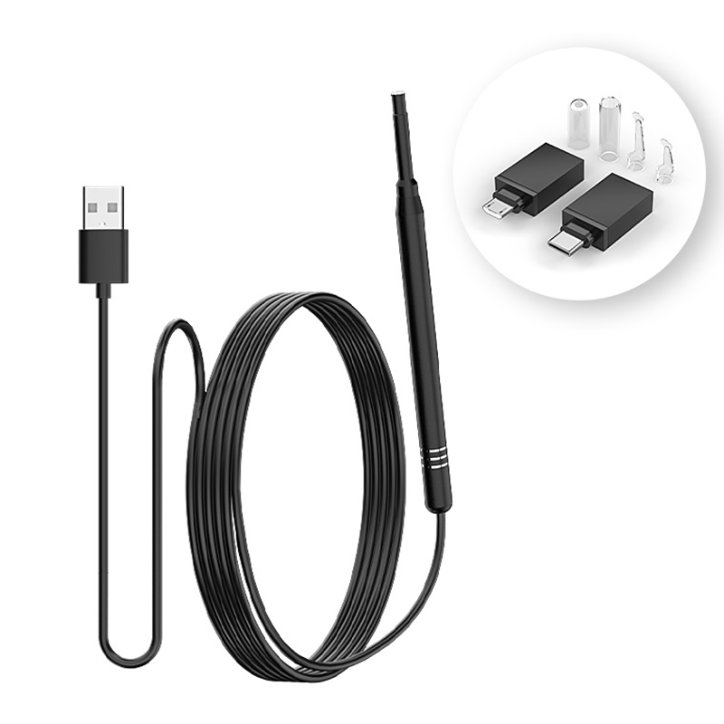 Cámara endoscópica para limpie - Usb C Earphone reseña y precio