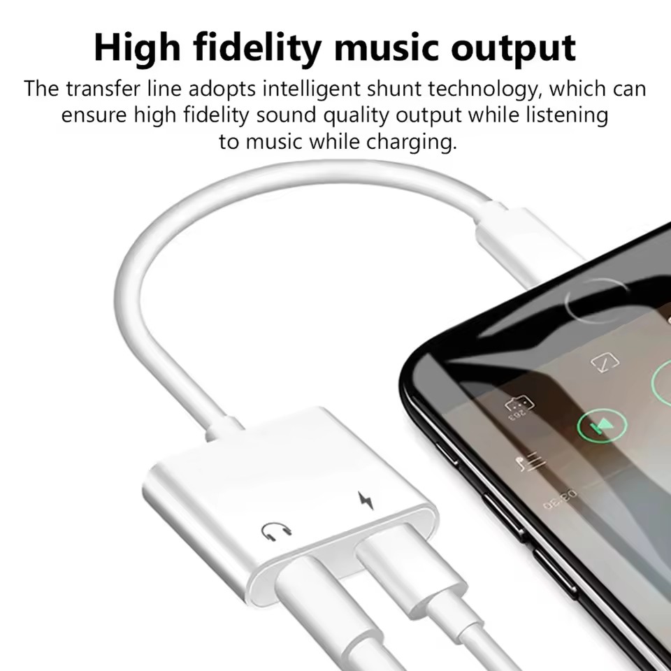 Adaptador de Audio y Carga 2 e - Earphone Splitter Jack reseña y precio